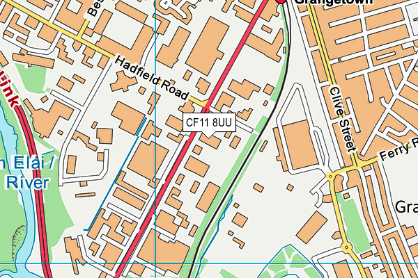 CF11 8UU map - OS VectorMap District (Ordnance Survey) CF11 8UU map - OS VectorMap District (Ordnance Survey)