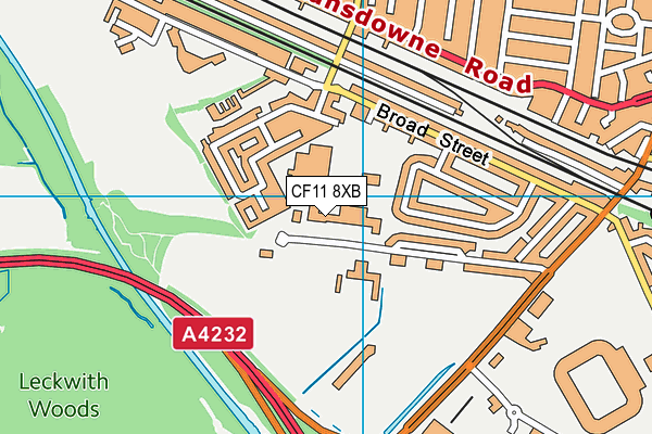 CF11 8XB map - OS VectorMap District (Ordnance Survey) CF11 8XB map - OS VectorMap District (Ordnance Survey)