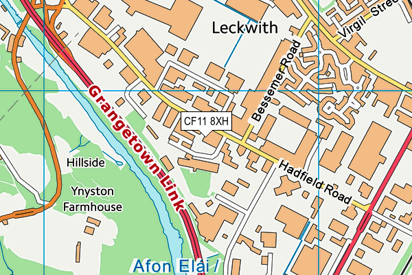 CF11 8XH map - OS VectorMap District (Ordnance Survey) CF11 8XH map - OS VectorMap District (Ordnance Survey)