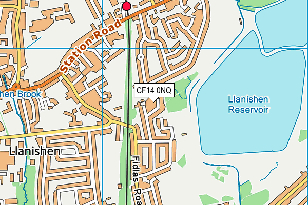 CF14 0NQ map - OS VectorMap District (Ordnance Survey) CF14 0NQ map - OS VectorMap District (Ordnance Survey)