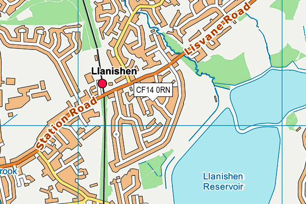 CF14 0RN map - OS VectorMap District (Ordnance Survey) CF14 0RN map - OS VectorMap District (Ordnance Survey)
