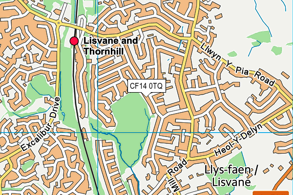 CF14 0TQ map - OS VectorMap District (Ordnance Survey) CF14 0TQ map - OS VectorMap District (Ordnance Survey)