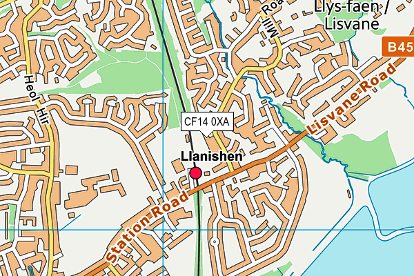 CF14 0XA map - OS VectorMap District (Ordnance Survey) CF14 0XA map - OS VectorMap District (Ordnance Survey)