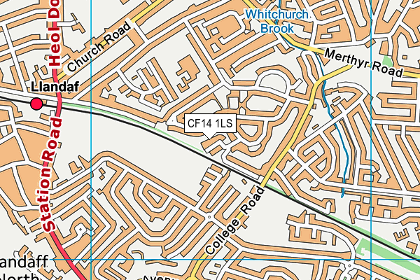 CF14 1LS map - OS VectorMap District (Ordnance Survey) CF14 1LS map - OS VectorMap District (Ordnance Survey)
