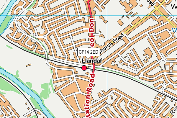 CF14 2ED map - OS VectorMap District (Ordnance Survey) CF14 2ED map - OS VectorMap District (Ordnance Survey)