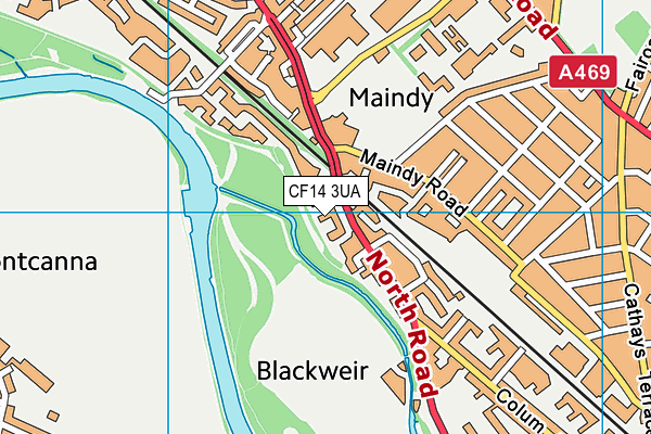 CF14 3UA map - OS VectorMap District (Ordnance Survey) CF14 3UA map - OS VectorMap District (Ordnance Survey)