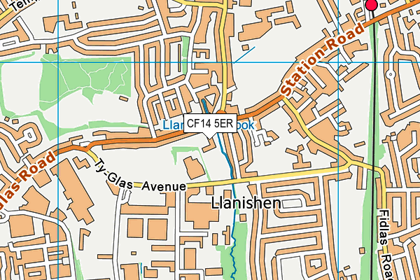 CF14 5ER map - OS VectorMap District (Ordnance Survey) CF14 5ER map - OS VectorMap District (Ordnance Survey)
