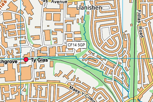 CF14 5GP map - OS VectorMap District (Ordnance Survey) CF14 5GP map - OS VectorMap District (Ordnance Survey)