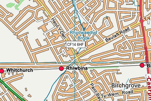 CF14 6HF map - OS VectorMap District (Ordnance Survey) CF14 6HF map - OS VectorMap District (Ordnance Survey)