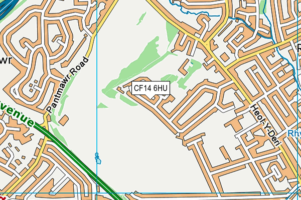 CF14 6HU map - OS VectorMap District (Ordnance Survey) CF14 6HU map - OS VectorMap District (Ordnance Survey)