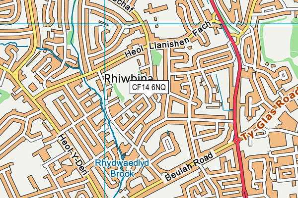 CF14 6NQ map - OS VectorMap District (Ordnance Survey) CF14 6NQ map - OS VectorMap District (Ordnance Survey)