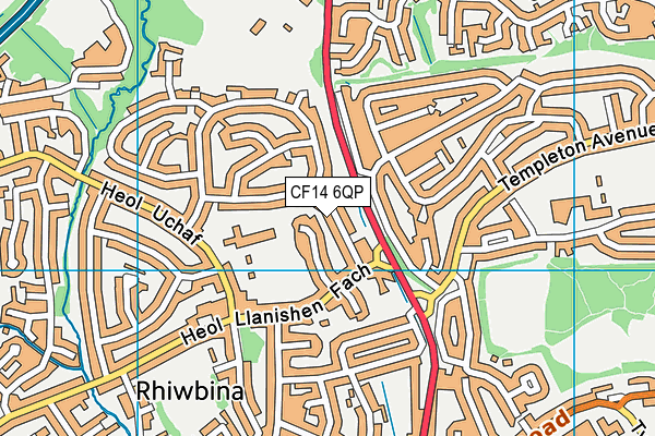 CF14 6QP map - OS VectorMap District (Ordnance Survey) CF14 6QP map - OS VectorMap District (Ordnance Survey)