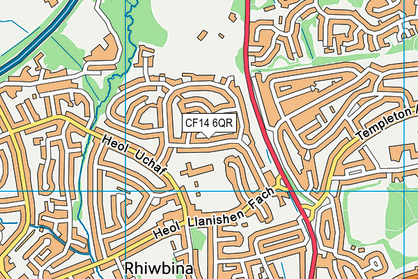 CF14 6QR map - OS VectorMap District (Ordnance Survey) CF14 6QR map - OS VectorMap District (Ordnance Survey)