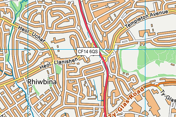 CF14 6QS map - OS VectorMap District (Ordnance Survey) CF14 6QS map - OS VectorMap District (Ordnance Survey)