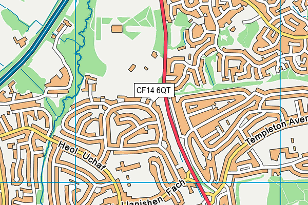 CF14 6QT map - OS VectorMap District (Ordnance Survey) CF14 6QT map - OS VectorMap District (Ordnance Survey)