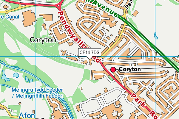 CF14 7DS map - OS VectorMap District (Ordnance Survey) CF14 7DS map - OS VectorMap District (Ordnance Survey)