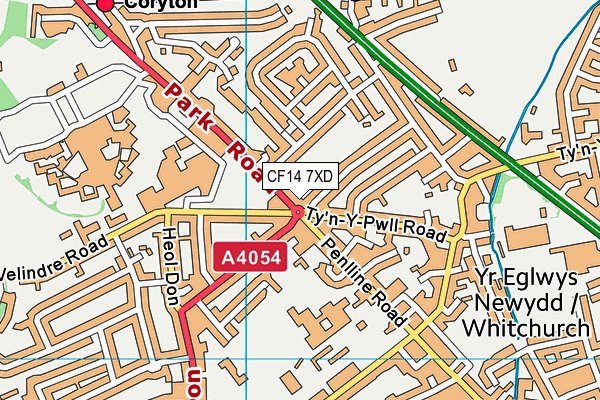 CF14 7XD map - OS VectorMap District (Ordnance Survey) CF14 7XD map - OS VectorMap District (Ordnance Survey)