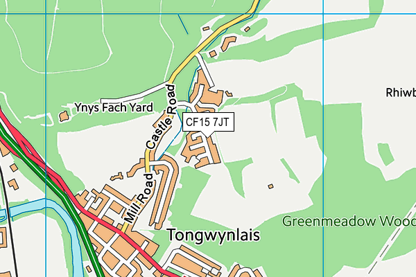 CF15 7JT map - OS VectorMap District (Ordnance Survey) CF15 7JT map - OS VectorMap District (Ordnance Survey)