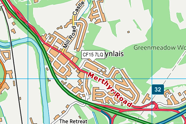 CF15 7LQ map - OS VectorMap District (Ordnance Survey) CF15 7LQ map - OS VectorMap District (Ordnance Survey)