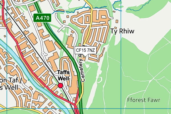CF15 7NZ map - OS VectorMap District (Ordnance Survey) CF15 7NZ map - OS VectorMap District (Ordnance Survey)