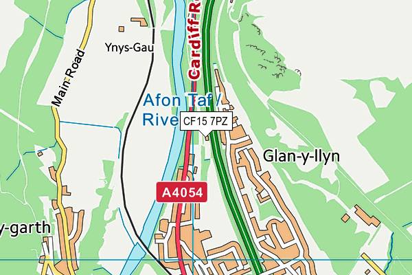 CF15 7PZ map - OS VectorMap District (Ordnance Survey) CF15 7PZ map - OS VectorMap District (Ordnance Survey)