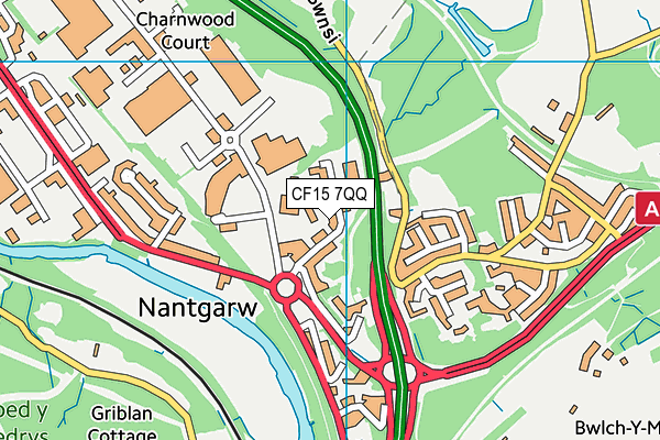 CF15 7QQ map - OS VectorMap District (Ordnance Survey) CF15 7QQ map - OS VectorMap District (Ordnance Survey)