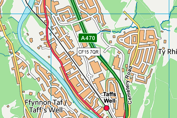 CF15 7QR map - OS VectorMap District (Ordnance Survey) CF15 7QR map - OS VectorMap District (Ordnance Survey)