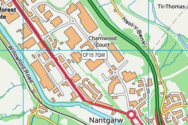 CF15 7QW map - OS VectorMap District (Ordnance Survey) CF15 7QW map - OS VectorMap District (Ordnance Survey)