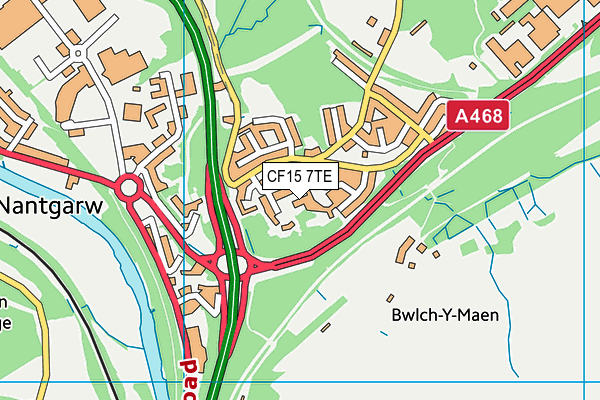 CF15 7TE map - OS VectorMap District (Ordnance Survey) CF15 7TE map - OS VectorMap District (Ordnance Survey)