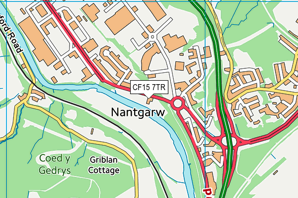 CF15 7TR map - OS VectorMap District (Ordnance Survey) CF15 7TR map - OS VectorMap District (Ordnance Survey)