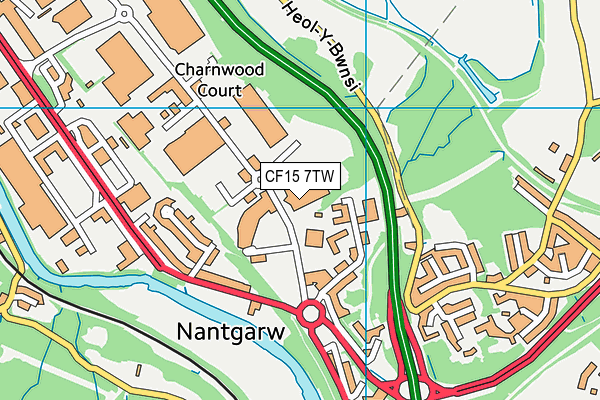 CF15 7TW map - OS VectorMap District (Ordnance Survey) CF15 7TW map - OS VectorMap District (Ordnance Survey)