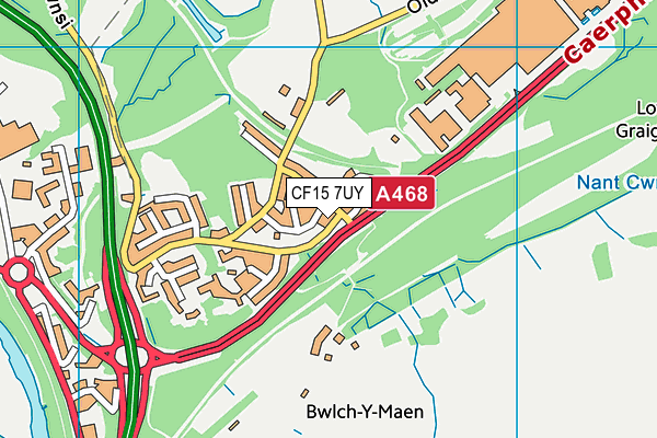 CF15 7UY map - OS VectorMap District (Ordnance Survey) CF15 7UY map - OS VectorMap District (Ordnance Survey)
