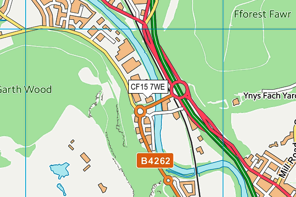 CF15 7WE map - OS VectorMap District (Ordnance Survey) CF15 7WE map - OS VectorMap District (Ordnance Survey)
