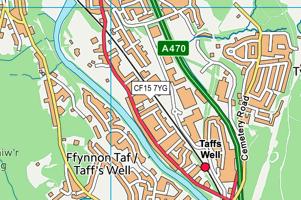 CF15 7YG map - OS VectorMap District (Ordnance Survey) CF15 7YG map - OS VectorMap District (Ordnance Survey)