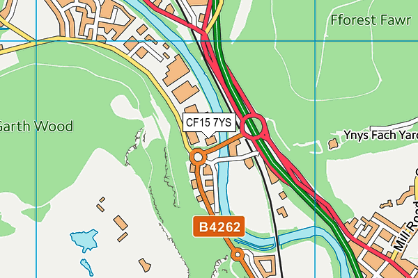 CF15 7YS map - OS VectorMap District (Ordnance Survey) CF15 7YS map - OS VectorMap District (Ordnance Survey)