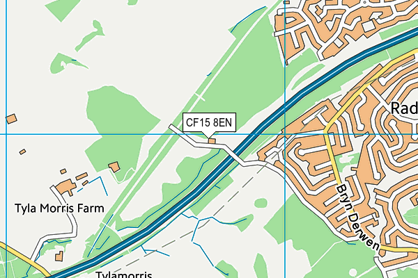 CF15 8EN map - OS VectorMap District (Ordnance Survey) CF15 8EN map - OS VectorMap District (Ordnance Survey)