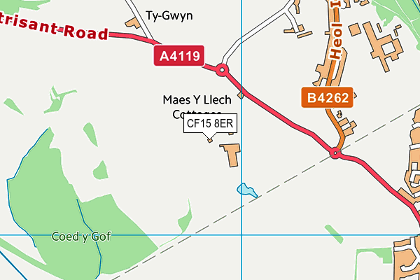 CF15 8ER map - OS VectorMap District (Ordnance Survey) CF15 8ER map - OS VectorMap District (Ordnance Survey)