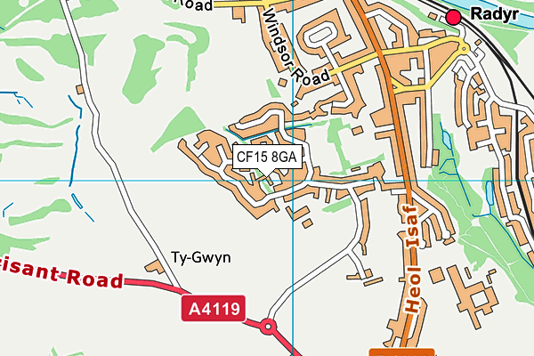 CF15 8GA map - OS VectorMap District (Ordnance Survey) CF15 8GA map - OS VectorMap District (Ordnance Survey)