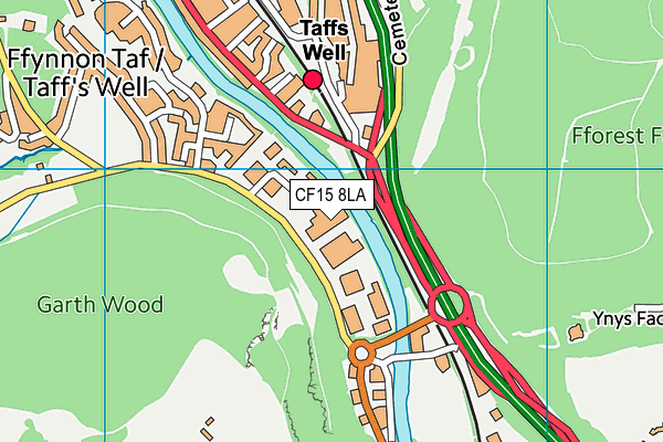 CF15 8LA map - OS VectorMap District (Ordnance Survey) CF15 8LA map - OS VectorMap District (Ordnance Survey)