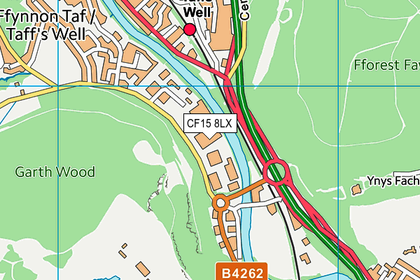CF15 8LX map - OS VectorMap District (Ordnance Survey) CF15 8LX map - OS VectorMap District (Ordnance Survey)