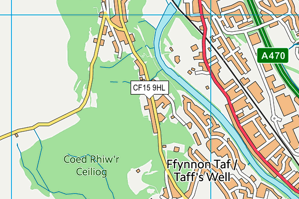 CF15 9HL map - OS VectorMap District (Ordnance Survey) CF15 9HL map - OS VectorMap District (Ordnance Survey)