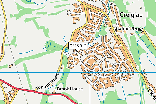CF15 9JP map - OS VectorMap District (Ordnance Survey) CF15 9JP map - OS VectorMap District (Ordnance Survey)