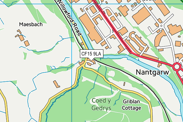 CF15 9LA map - OS VectorMap District (Ordnance Survey) CF15 9LA map - OS VectorMap District (Ordnance Survey)