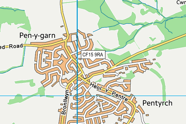CF15 9RA map - OS VectorMap District (Ordnance Survey) CF15 9RA map - OS VectorMap District (Ordnance Survey)