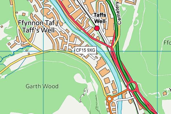 CF15 9XG map - OS VectorMap District (Ordnance Survey) CF15 9XG map - OS VectorMap District (Ordnance Survey)