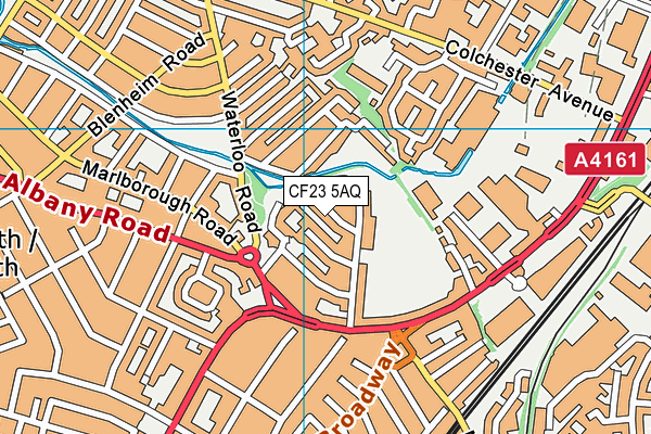 CF23 5AQ map - OS VectorMap District (Ordnance Survey) CF23 5AQ map - OS VectorMap District (Ordnance Survey)