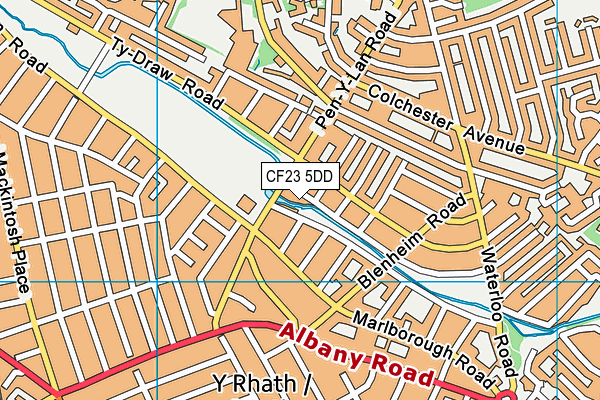 CF23 5DD map - OS VectorMap District (Ordnance Survey) CF23 5DD map - OS VectorMap District (Ordnance Survey)