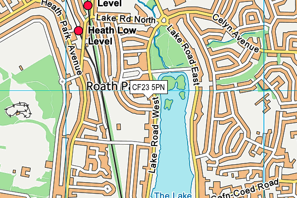 CF23 5PN map - OS VectorMap District (Ordnance Survey) CF23 5PN map - OS VectorMap District (Ordnance Survey)