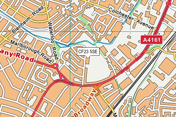CF23 5SE map - OS VectorMap District (Ordnance Survey) CF23 5SE map - OS VectorMap District (Ordnance Survey)