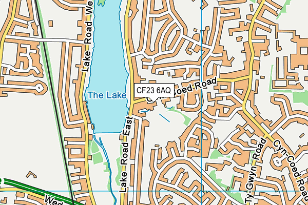 CF23 6AQ map - OS VectorMap District (Ordnance Survey) CF23 6AQ map - OS VectorMap District (Ordnance Survey)